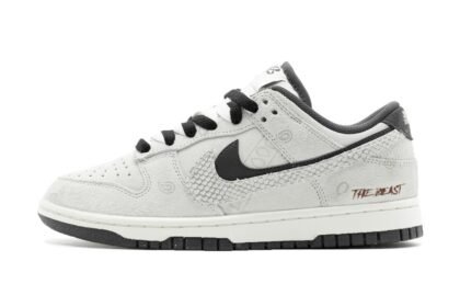 Custom Dunks Shoes Snake Skin Street Grey