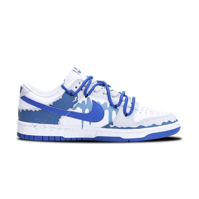 Custom Dunks Shoes Snow Field Blue White - Image 2