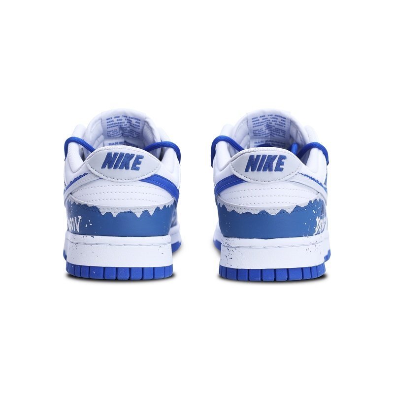 Custom Dunks Shoes Snow Field Blue White - Image 4