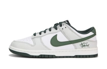 Custom Dunks Shoes Street King White Green