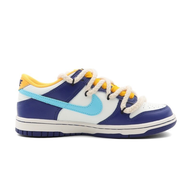 Custom Dunks Shoes Sunshine Joy Blue Yellow - Image 2