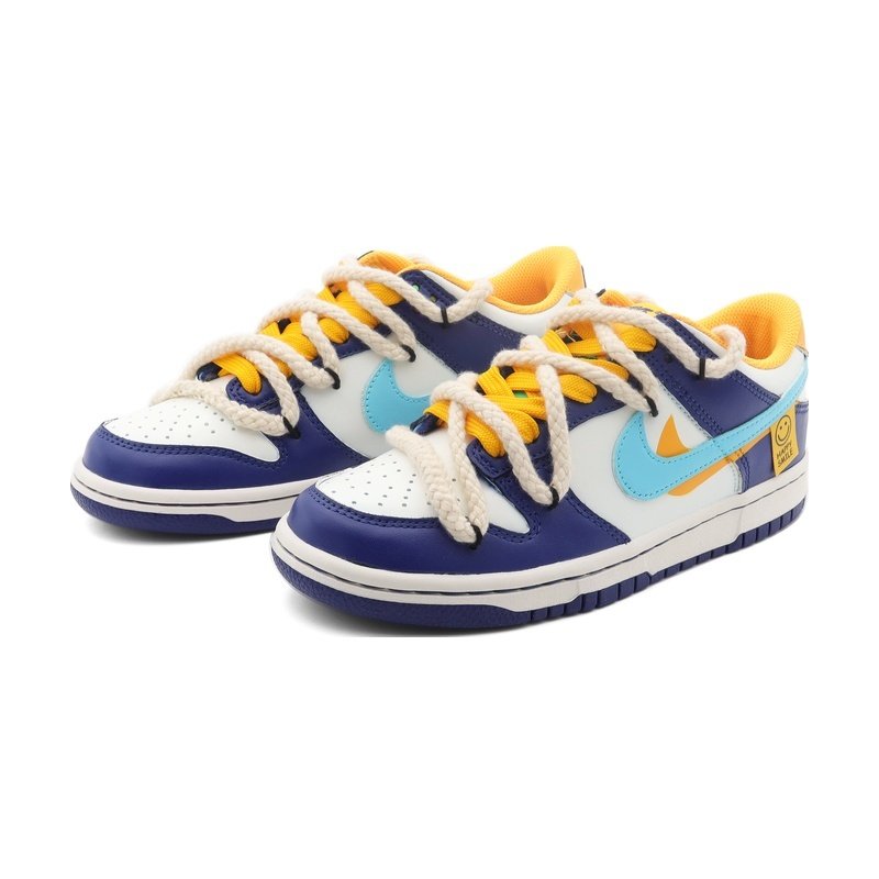 Custom Dunks Shoes Sunshine Joy Blue Yellow - Image 3
