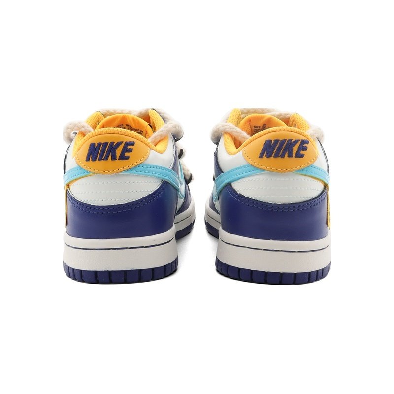 Custom Dunks Shoes Sunshine Joy Blue Yellow - Image 5