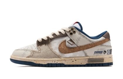 Custom Dunks Shoes Survival Explorer White Brown