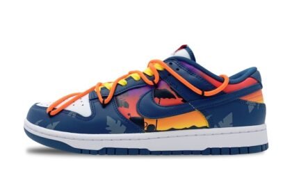 Custom Dunks Shoes West Coast Orange Blue