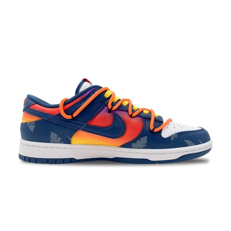 Custom Dunks Shoes West Coast Orange Blue - Image 2