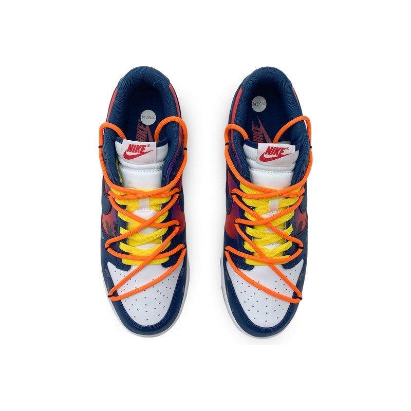 Custom Dunks Shoes West Coast Orange Blue - Image 4