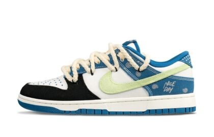 Custom Dunks Shoes Westen Cowboy Blue Black