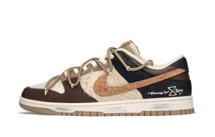 Custom Dunks Shoes Wine Cellar Brown Black