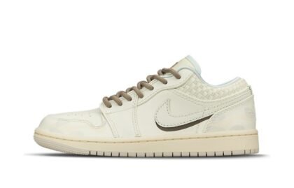 Custom Jordans Shoes Aged Paper Beige Brown