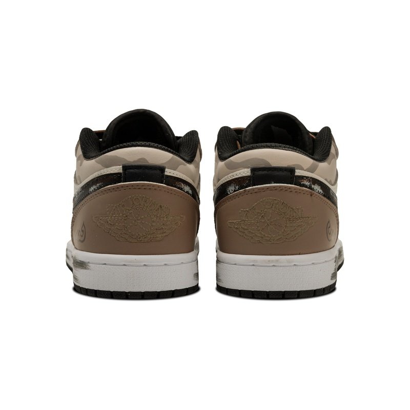 Custom Jordans Shoes Aloeswood Beige Brown Black - Image 5