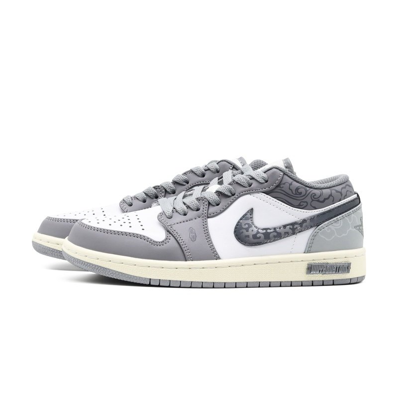 Custom Jordans Shoes Bronze Ware Gray White - Image 3