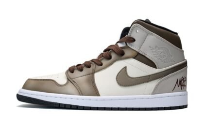 Custom Jordans Shoes Desert Waste Gray Brown