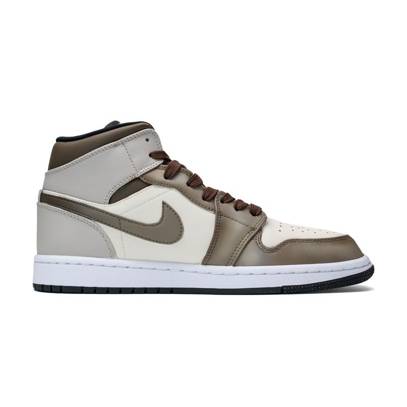 Custom Jordans Shoes Desert Waste Gray Brown - Image 2