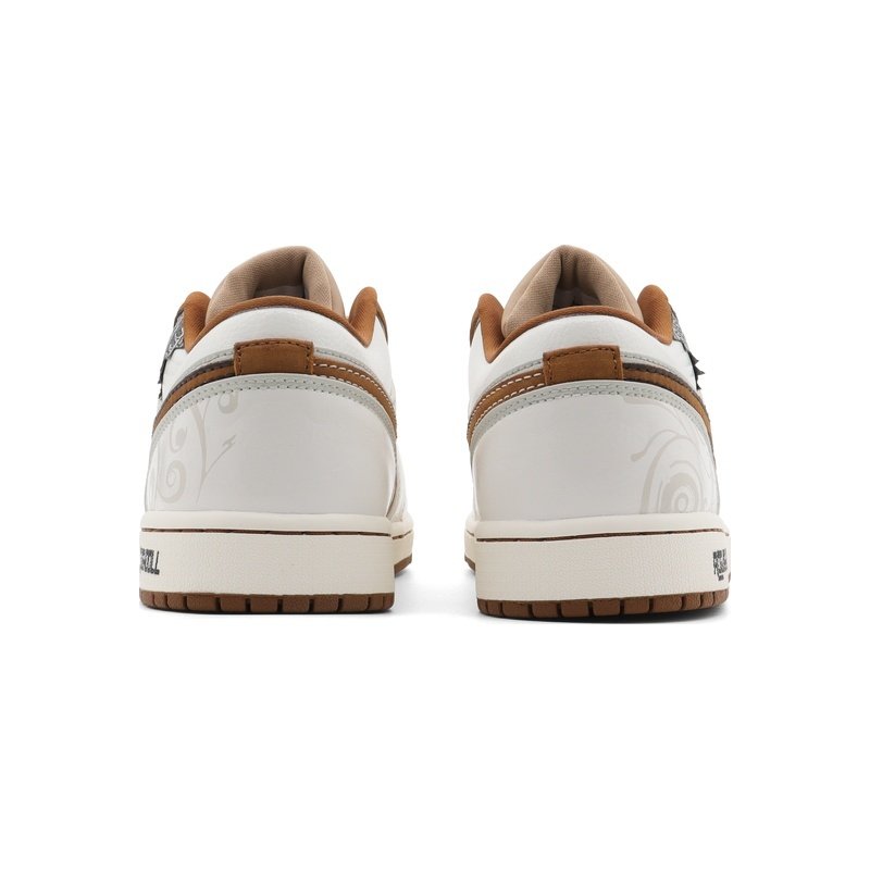 Custom Jordans Shoes Dragon Totem Gray Brown - Image 5