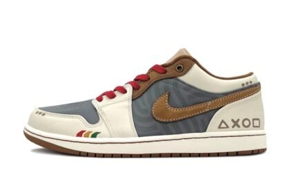 Custom Jordans Shoes Electronic Sunset Beige Brown