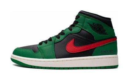 Custom Jordans Shoes Enlightenment Green Black Red