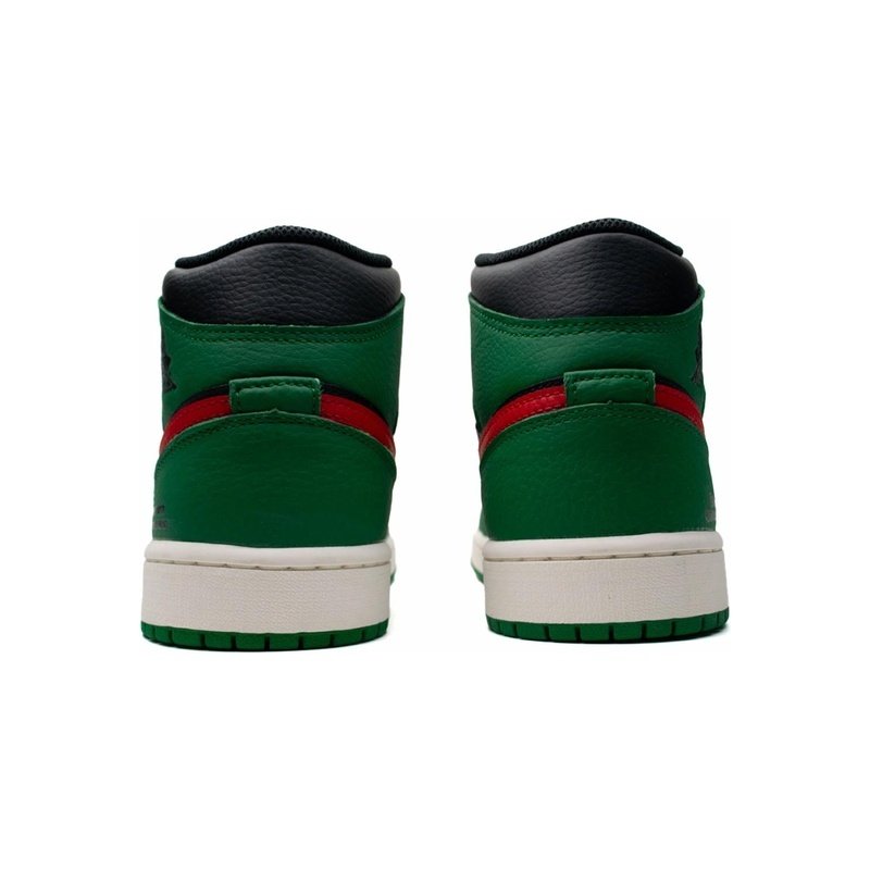 Custom Jordans Shoes Enlightenment Green Black Red - Image 4