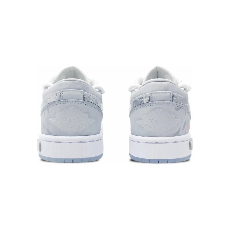 Custom Jordans Shoes Glacier Snake White Grey - Image 5