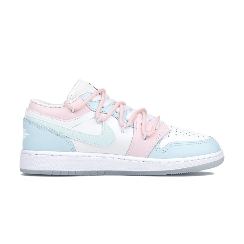 Custom Jordans Shoes Love You Blue Pink - Image 2
