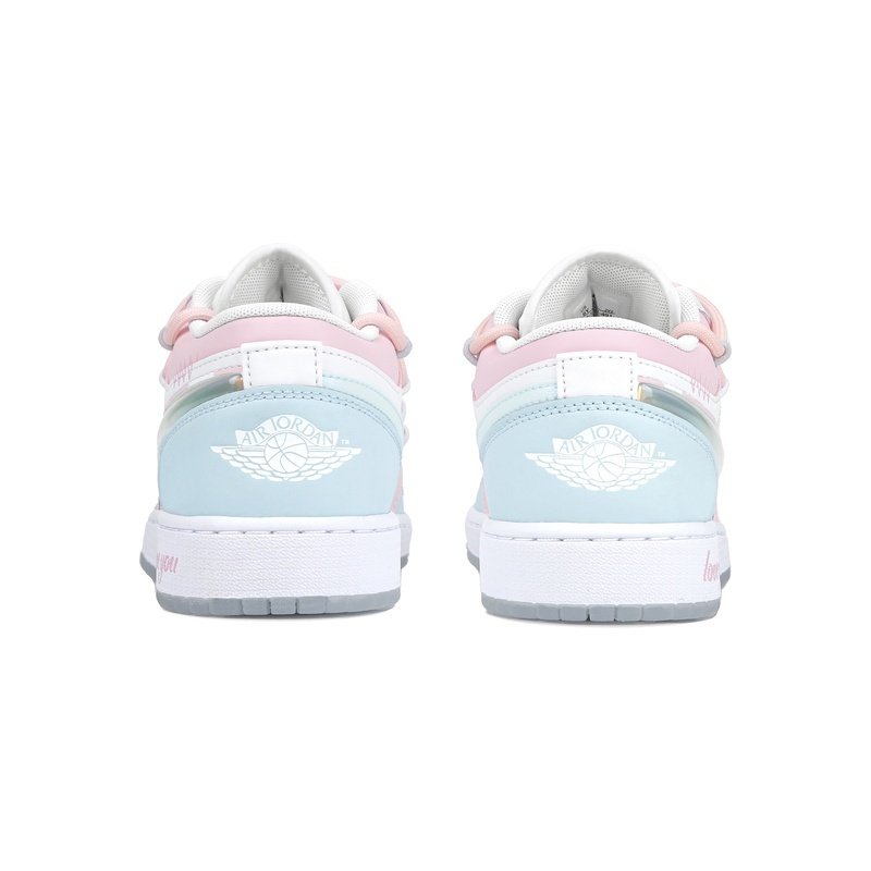 Custom Jordans Shoes Love You Blue Pink - Image 5