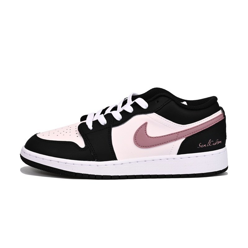 Custom Jordans Shoes Sakura Season Black Pink