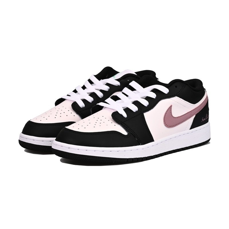 Custom Jordans Shoes Sakura Season Black Pink - Image 3