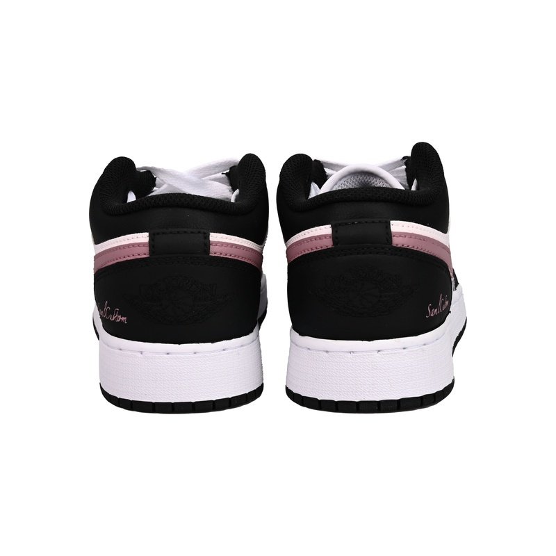 Custom Jordans Shoes Sakura Season Black Pink - Image 4