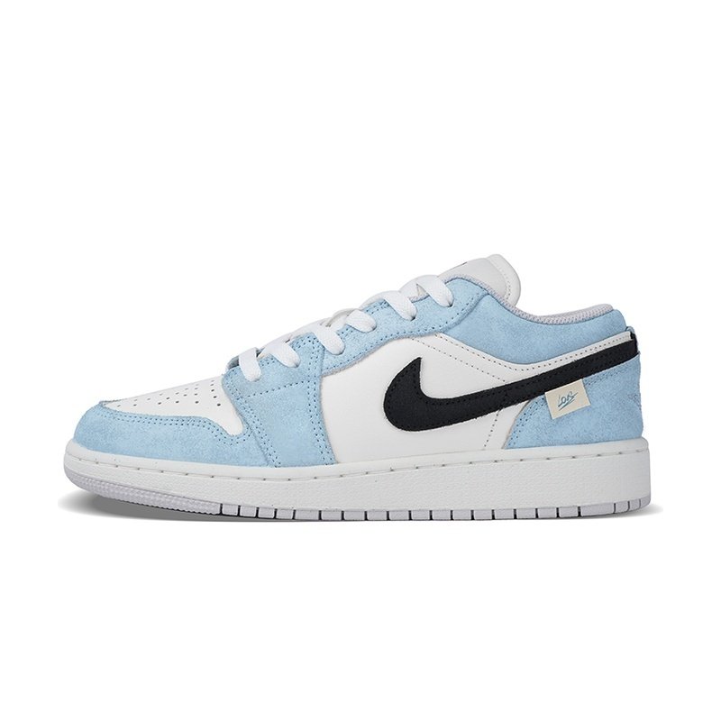 Custom Jordans Shoes Sea Salt Cheese Blue White