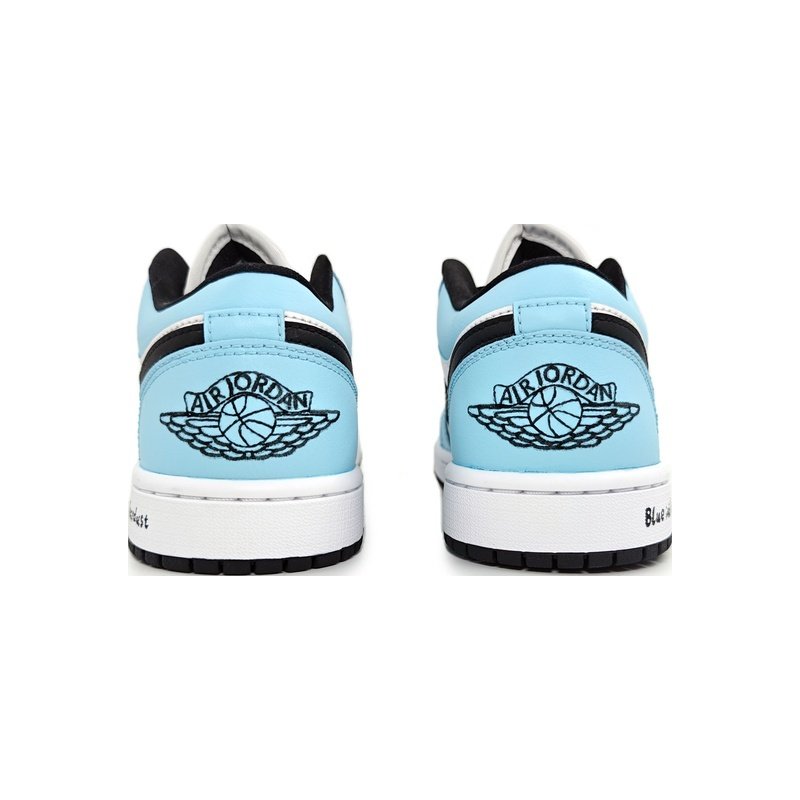 Custom Jordans Shoes Serenity Sky Blue White - Image 5