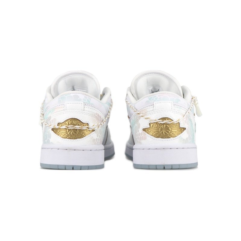 Custom Jordans Shoes Small Rainbow White Multicolor - Image 5