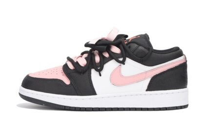 Custom Jordans Shoes Small Strawberry Pink Black