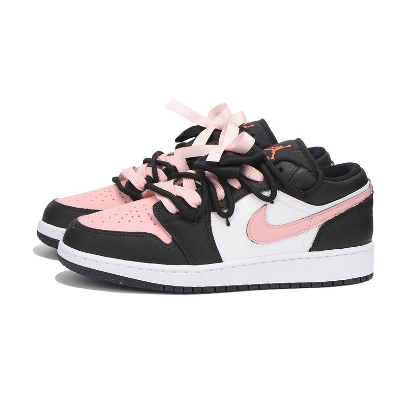 Custom Jordans Shoes Small Strawberry Pink Black - Image 3