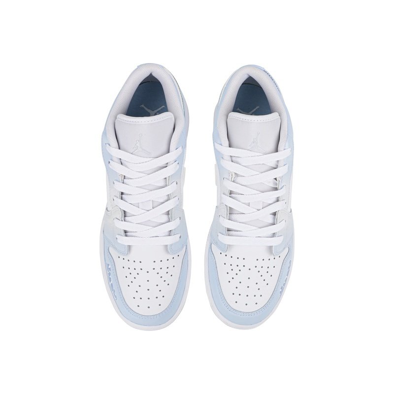 Custom Jordans Shoes Snow Puppy Blue White - Image 4