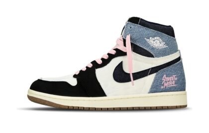 Custom Jordans Shoes Street Mode Black White