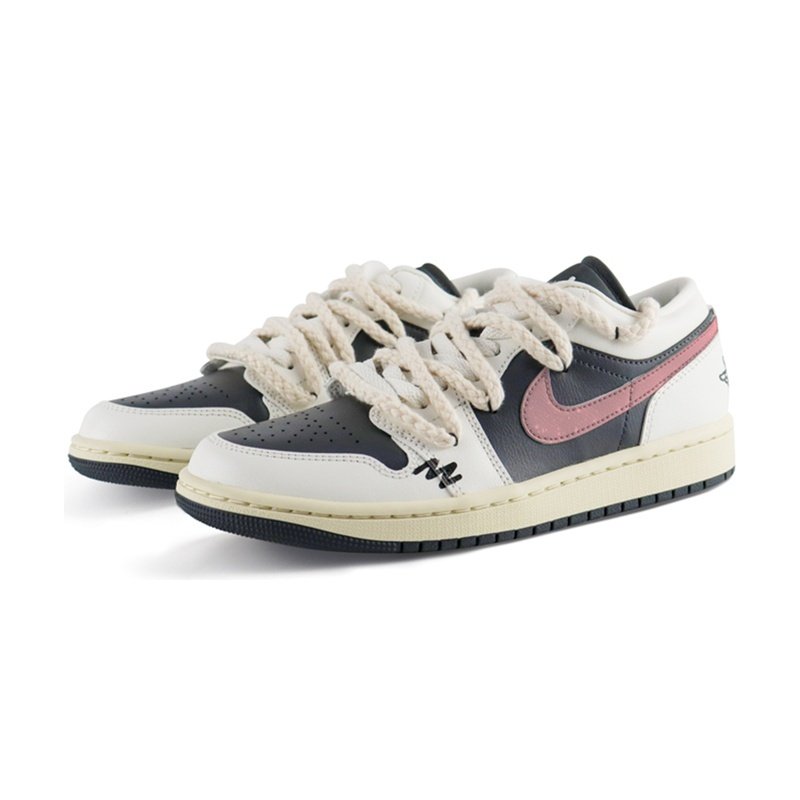 Custom Jordans Shoes Sunset Glow Black White - Image 3