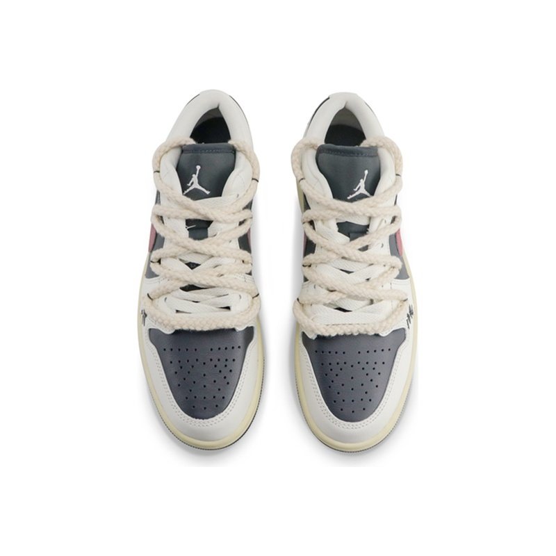 Custom Jordans Shoes Sunset Glow Black White - Image 4