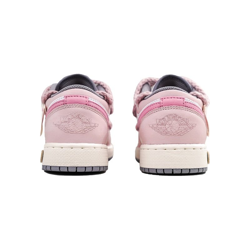 Custom Jordans Shoes Teddy Sweetheart Pink White - Image 4