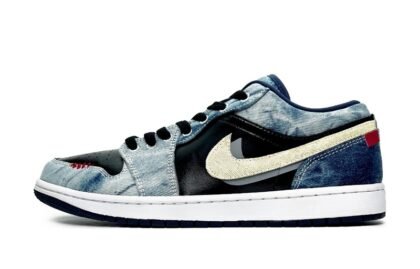 Custom Jordans Shoes Urban Cowboy Black Blue