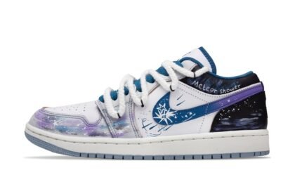 Custom Jordans Shoes Wilderness Stars White Blue