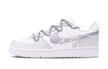 Custom Court Shoes Light Ballet White Silver