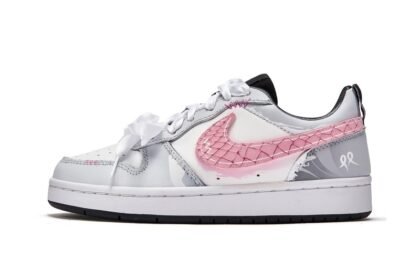 Custom Court Shoes Love Radio Pink White